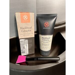 ASAVEA Blackhead Extractor Remover Peel Off Mask Charcoal All Skin Brush NEW